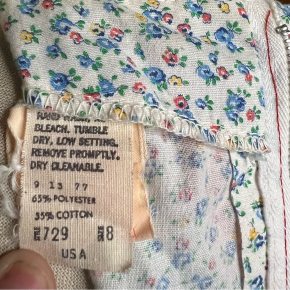 Partners Please Square Dance Dress Vintage Red White Floral Lace Trim sz 8 swing - Picture 7 of 7